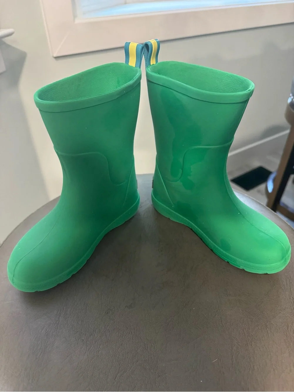 Totes Everywear Charley Tall Rain Boots Classic Green Toddler Size 9/10